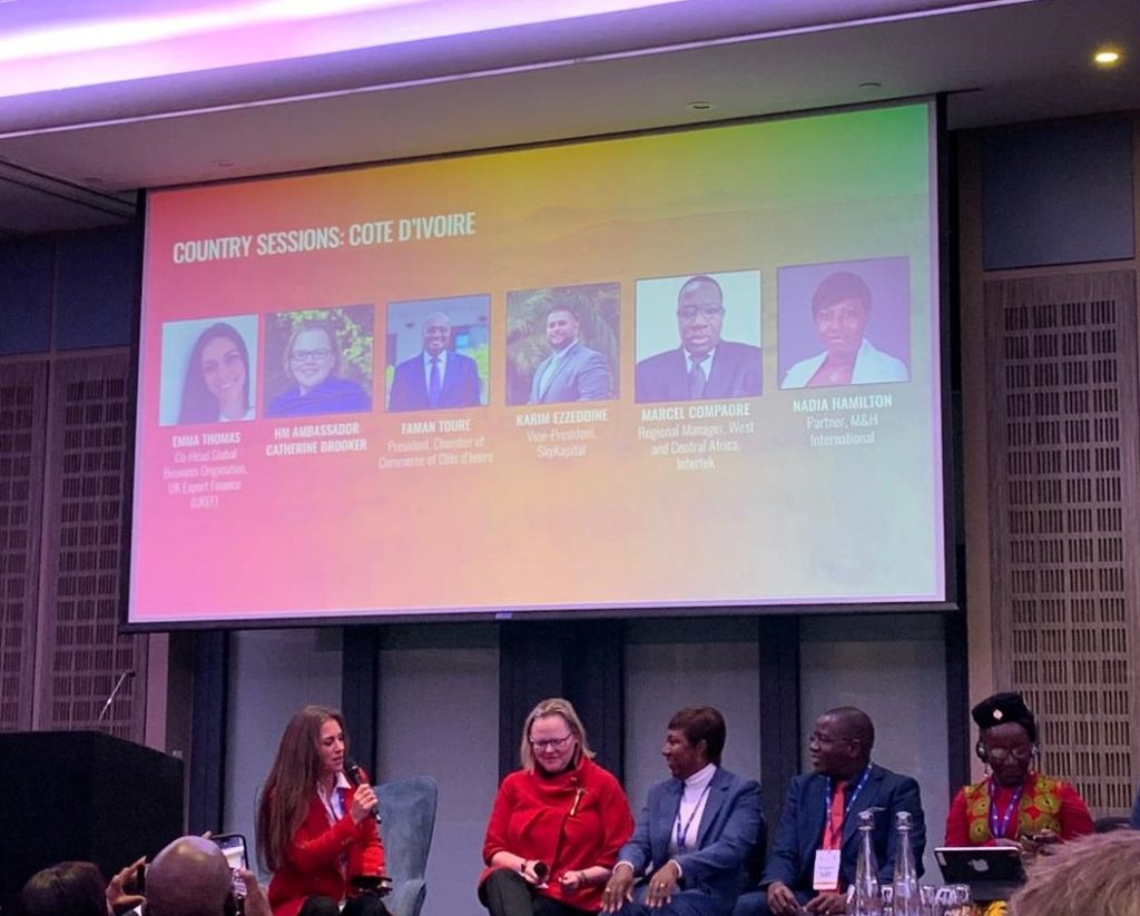 Portia attend the third UK-Francophone West & Central Africa Trade and Investment Forum